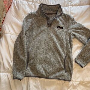 L.L.Bean Women's Funnel Neck Snap Sweater Fleece Pullover Outerwear Size XS